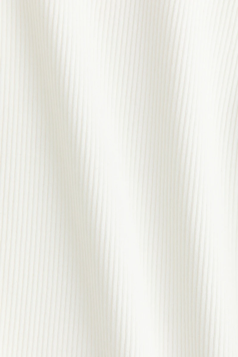 Ribbed Scoop-Neck T-Shirt