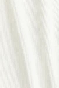 Ribbed Scoop-Neck T-Shirt