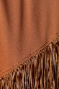 One-Shoulder Top with Fringe