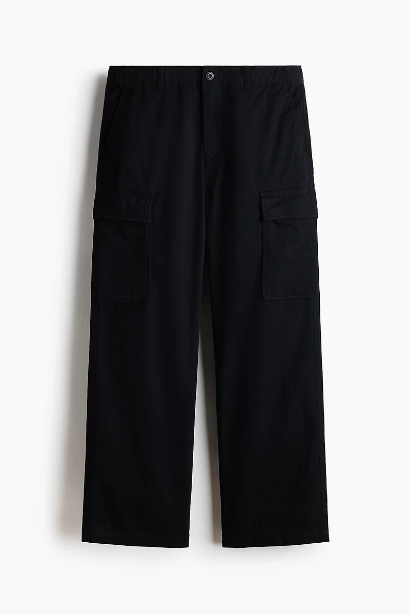 Relaxed-Fit Cotton Cargo Pants