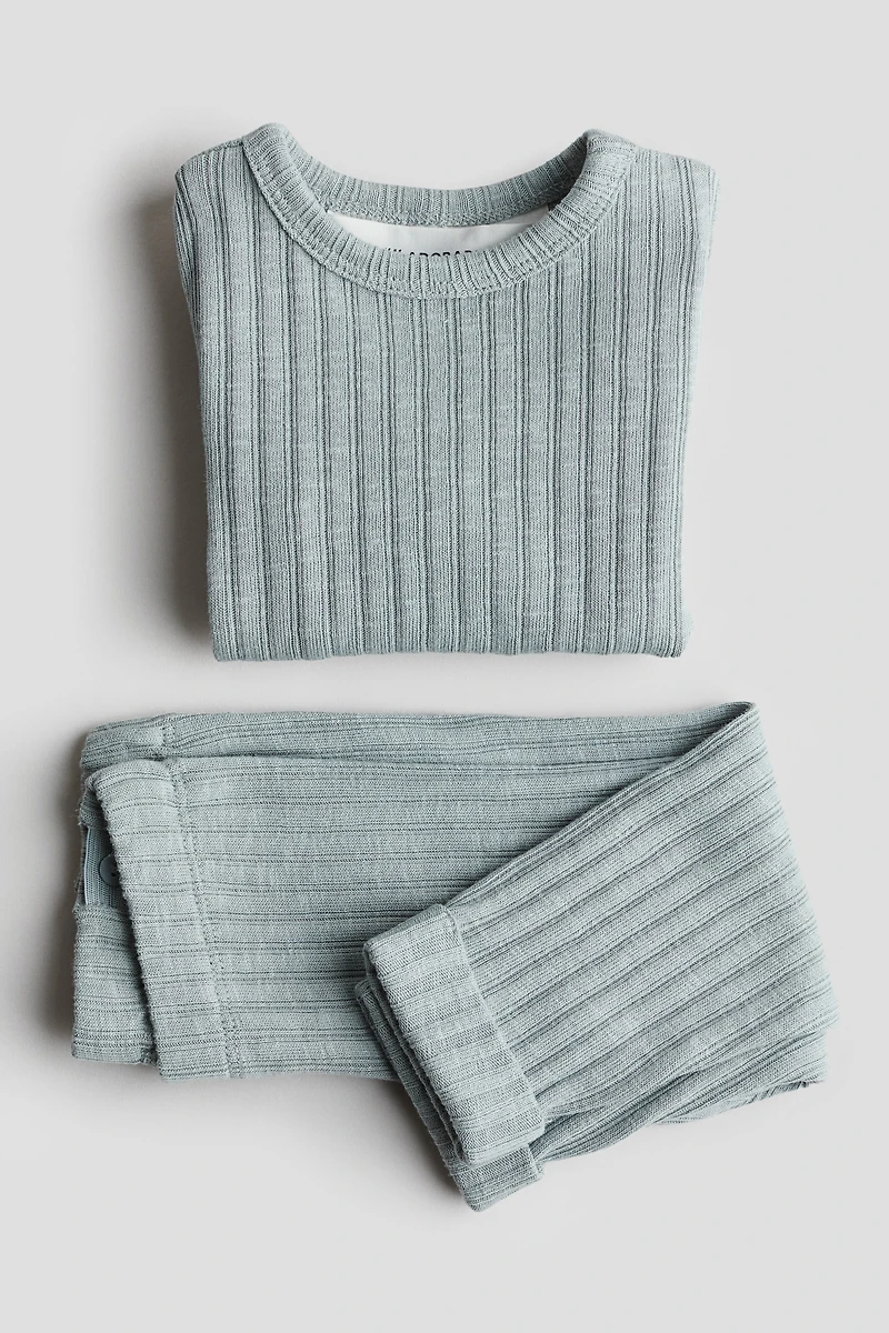 2-piece Ribbed Jersey Set