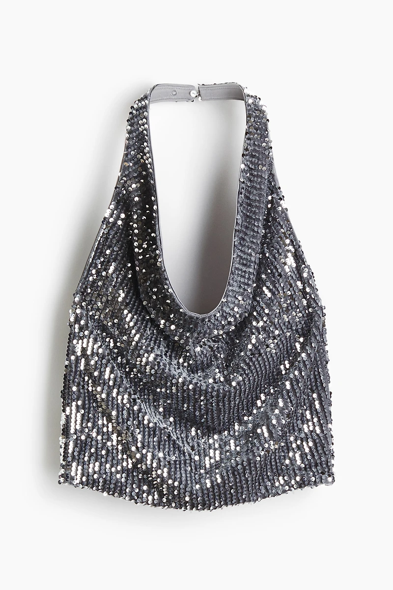 Sequined Halterneck Top
