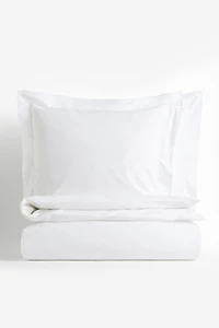Enveloppe de couette lit double en percale coton
