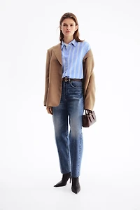 Oversized Linen-Blend Shirt