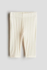 Legging en jersey de coton pointelle