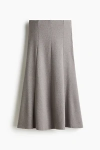 Fine-Knit Midi Skirt