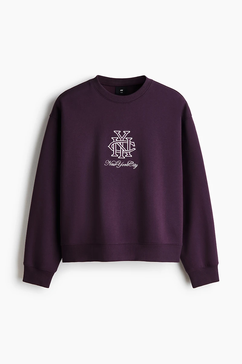 Loose-Fit Printed Sweatshirt