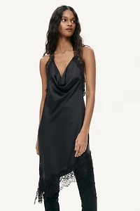 Satin Halterneck Dress