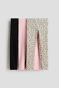 3-Pack Cotton Jersey Leggings