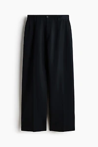 Loose-Fit Linen-Blend Pants