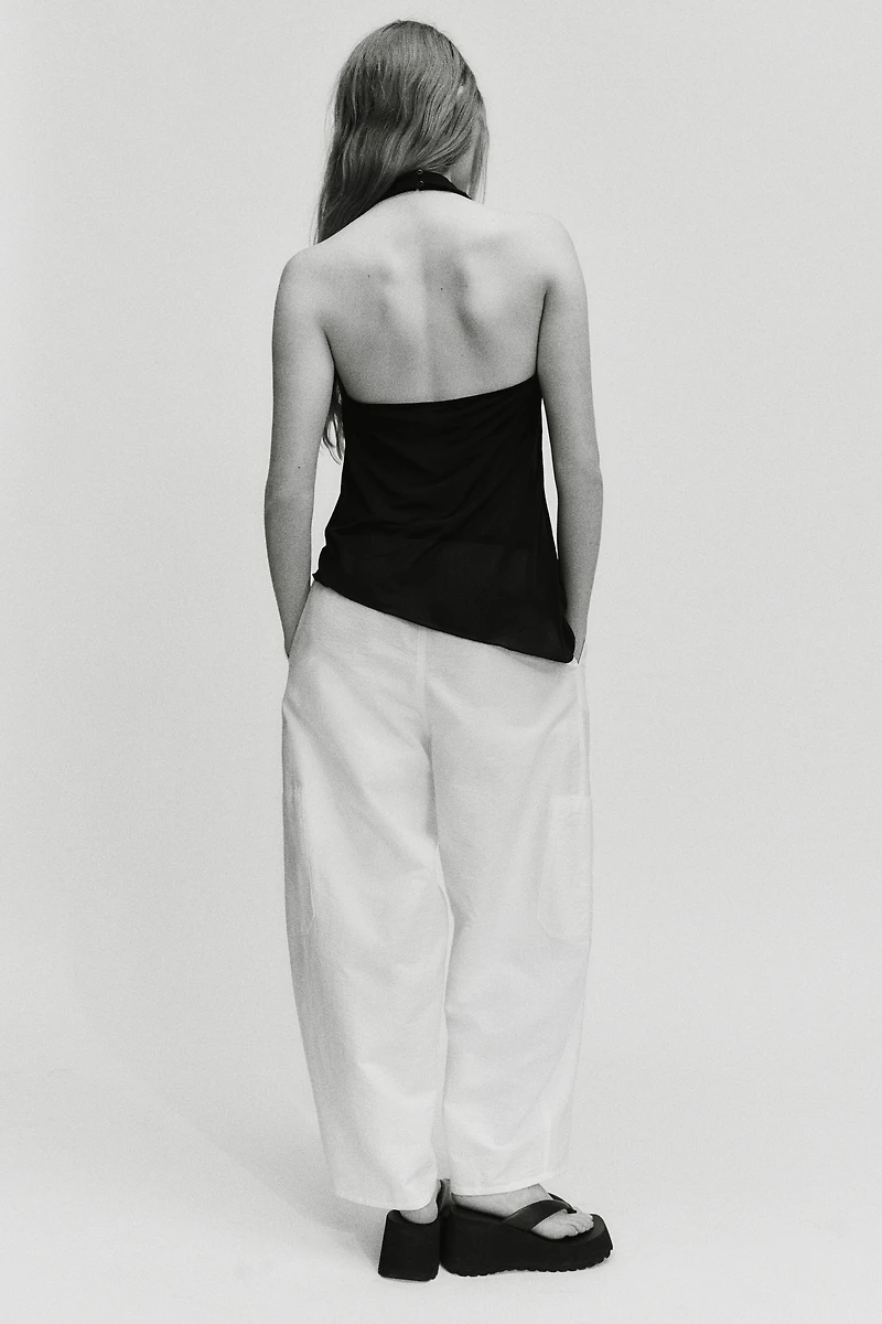 Asymmetric Halterneck Top