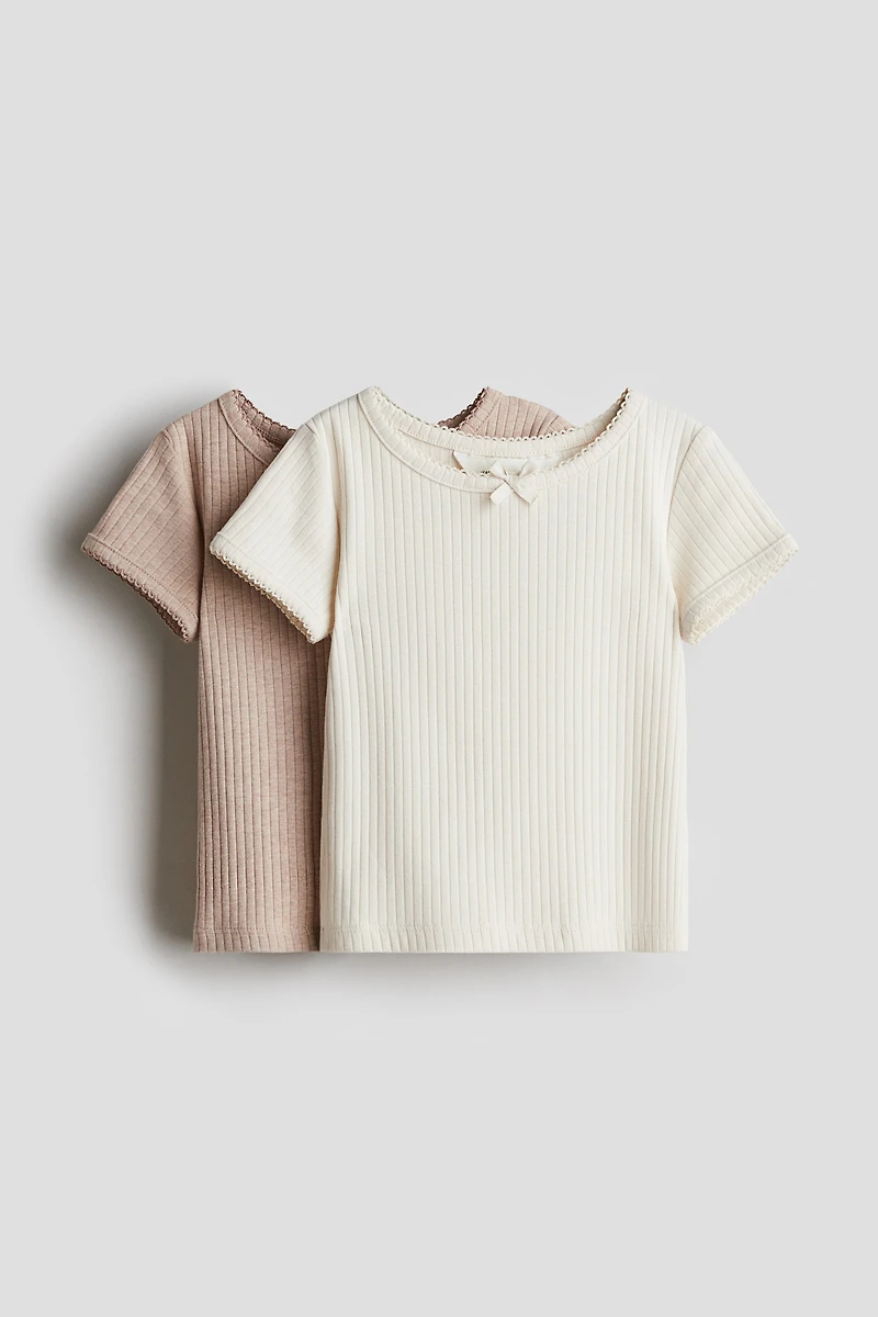 Lot de 2 hauts en coton