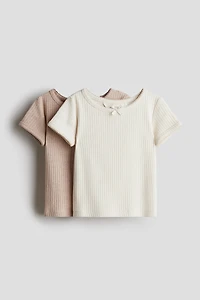 Lot de 2 hauts en coton