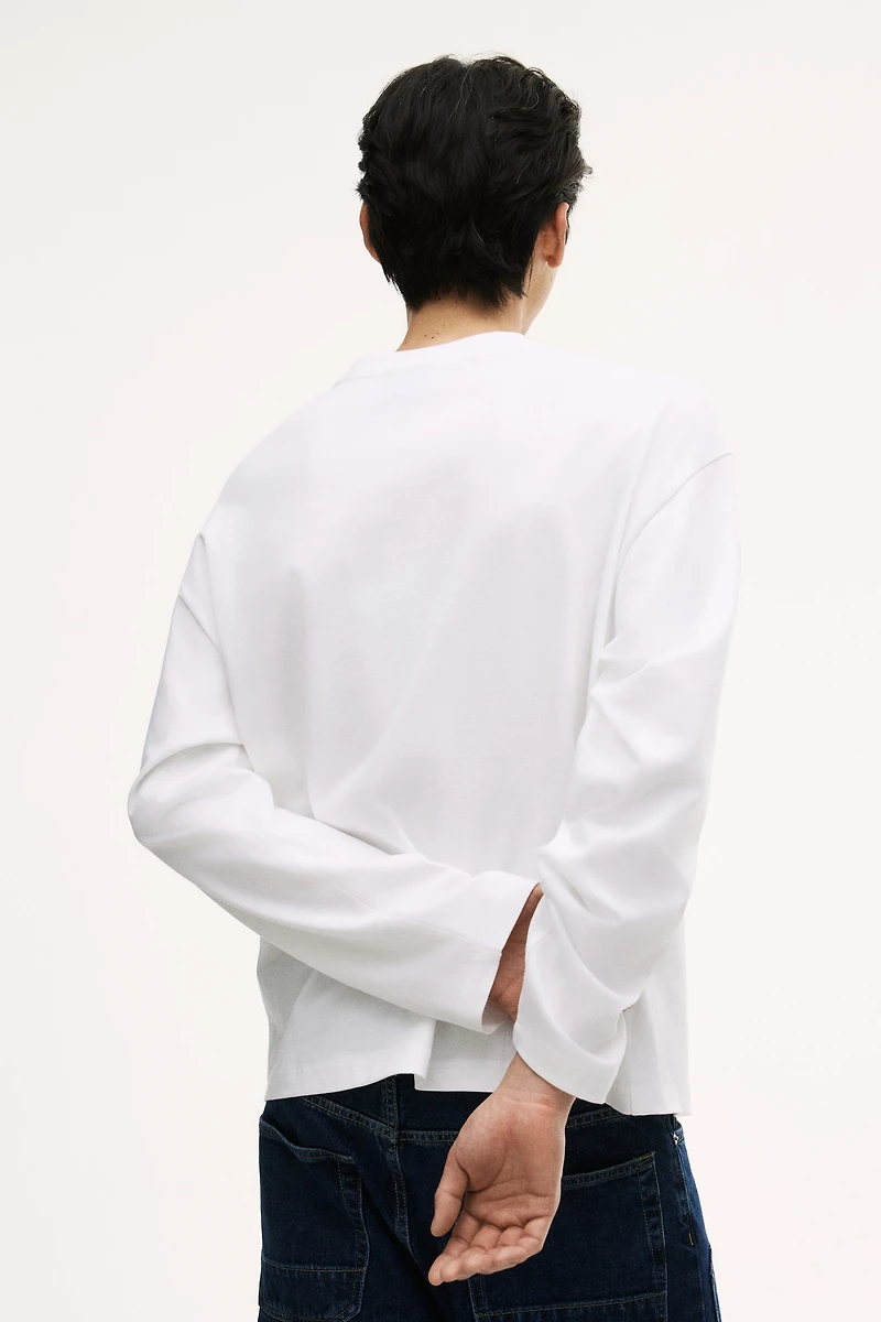 T-shirt à manches longues grande taille en jersey