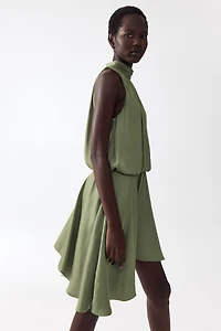 Dress with Asymmetric Skirt