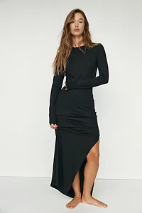 Robe en jersey brossé