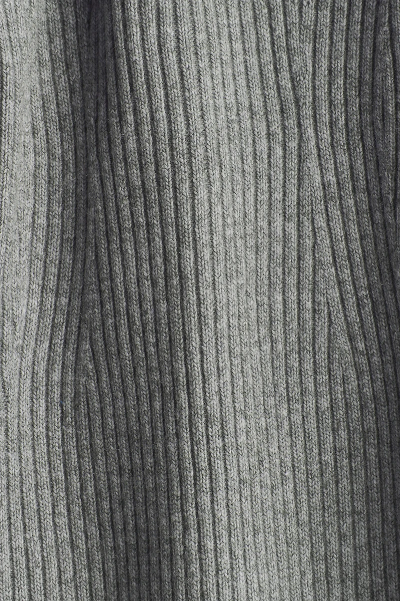 Rib-Knit Boat-Neck Dress