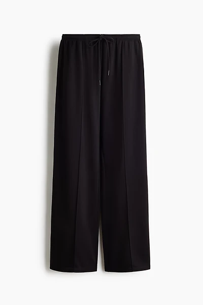 Pantalon à cordon en viscose mélangée