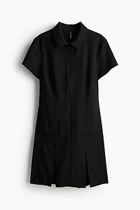 Robe à glissière avec col