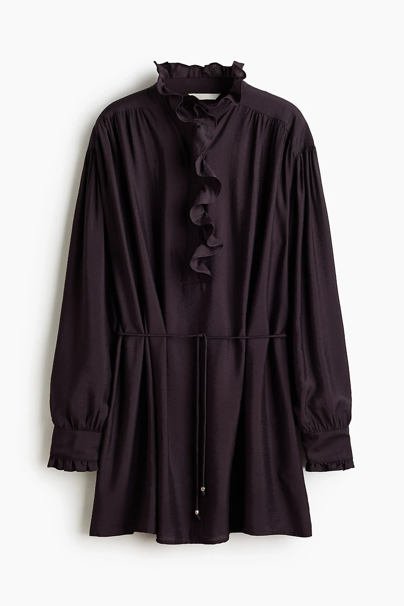 Ruffled tunic dress