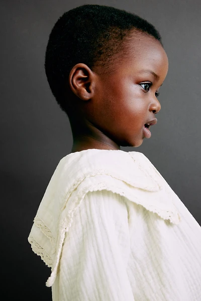 Cotton muslin romper suit