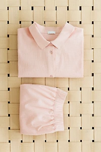 Cotton Seersucker Pajamas