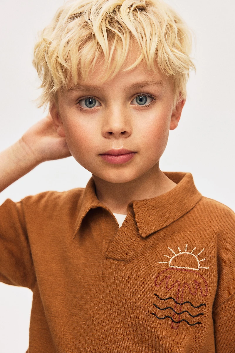 Knit Polo Shirt
