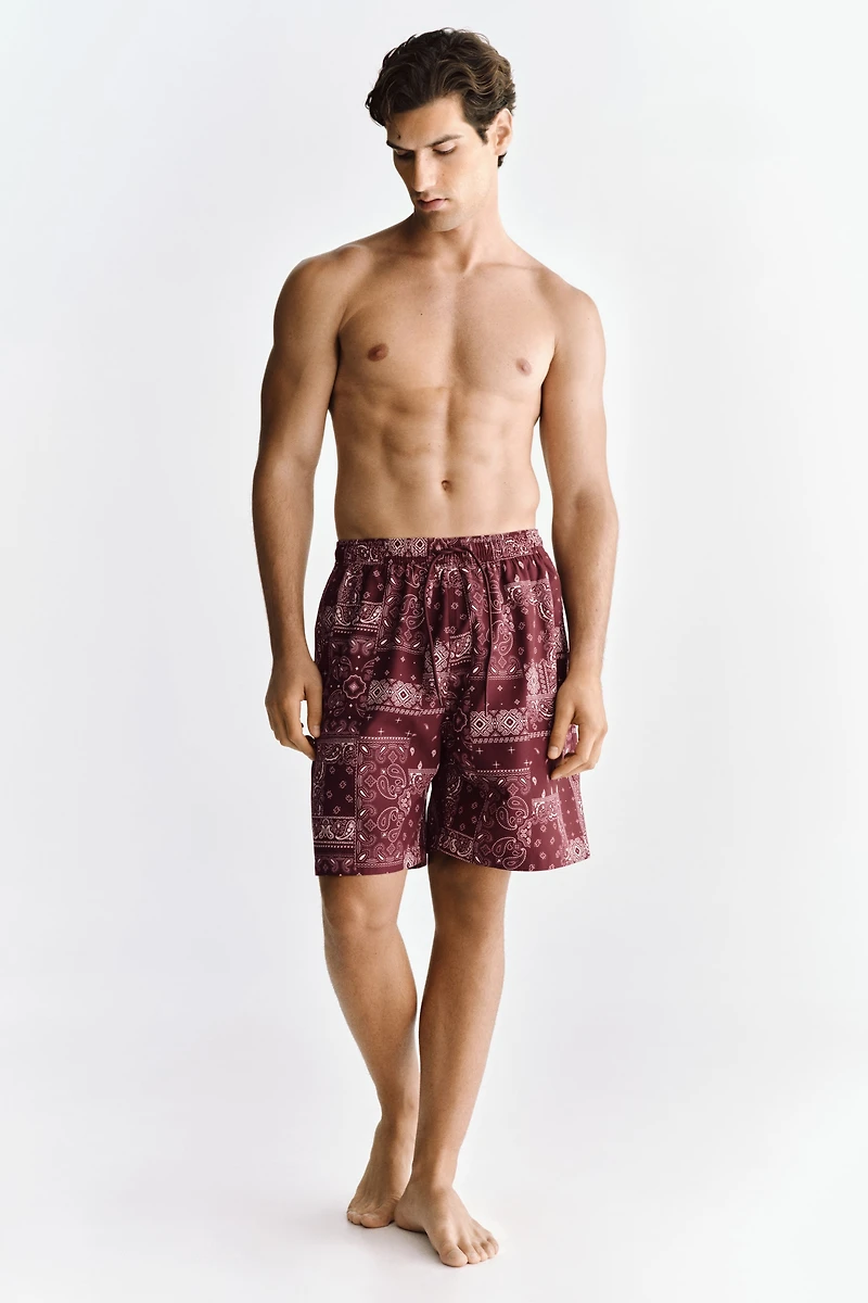 Patterned Swim Shorts