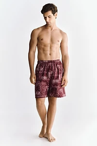 Patterned Swim Shorts