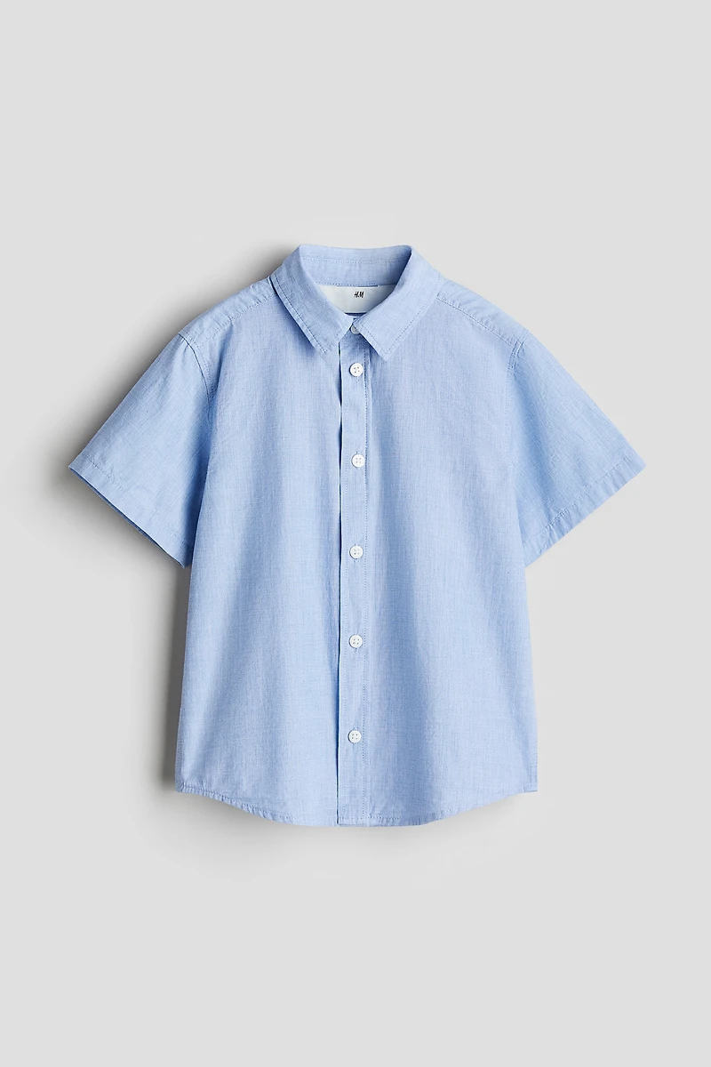 Short-sleeved Cotton Shirt