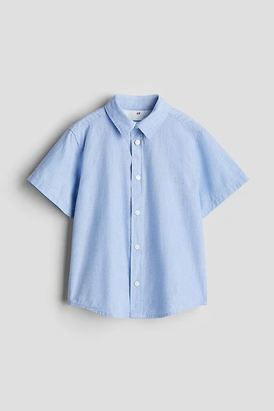 Short-sleeved Cotton Shirt