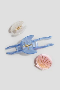 3-Pack Shimmery Hair Claws