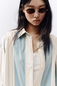 Chemise ample en popeline