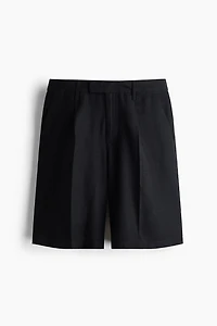 Linen-Blend Bermuda Shorts