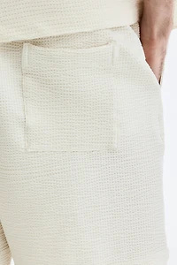 Relaxed-Fit Waffled Shorts
