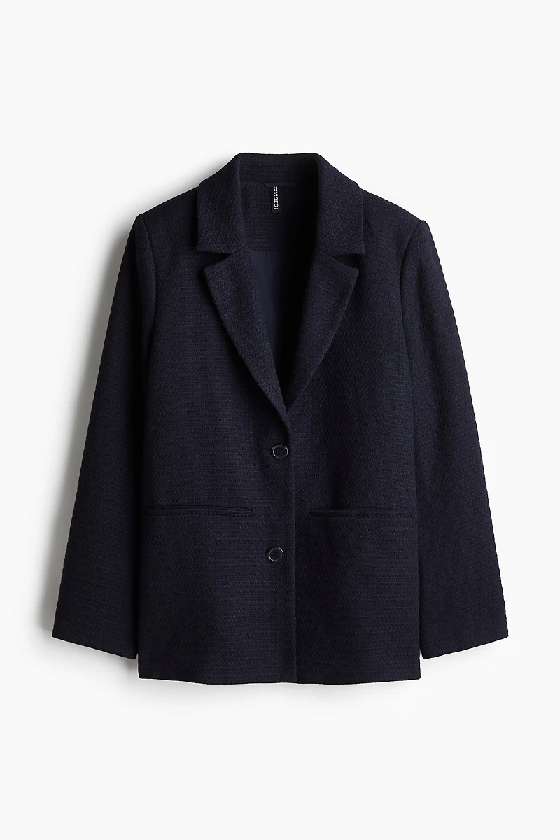 Textured-Weave Blazer