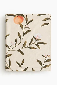 Patterned Linen-Blend Tablecloth