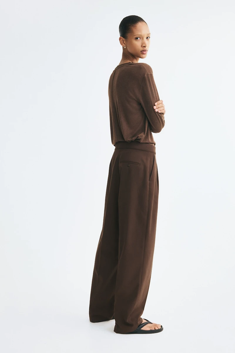 Dressy Barrel-Leg Pants