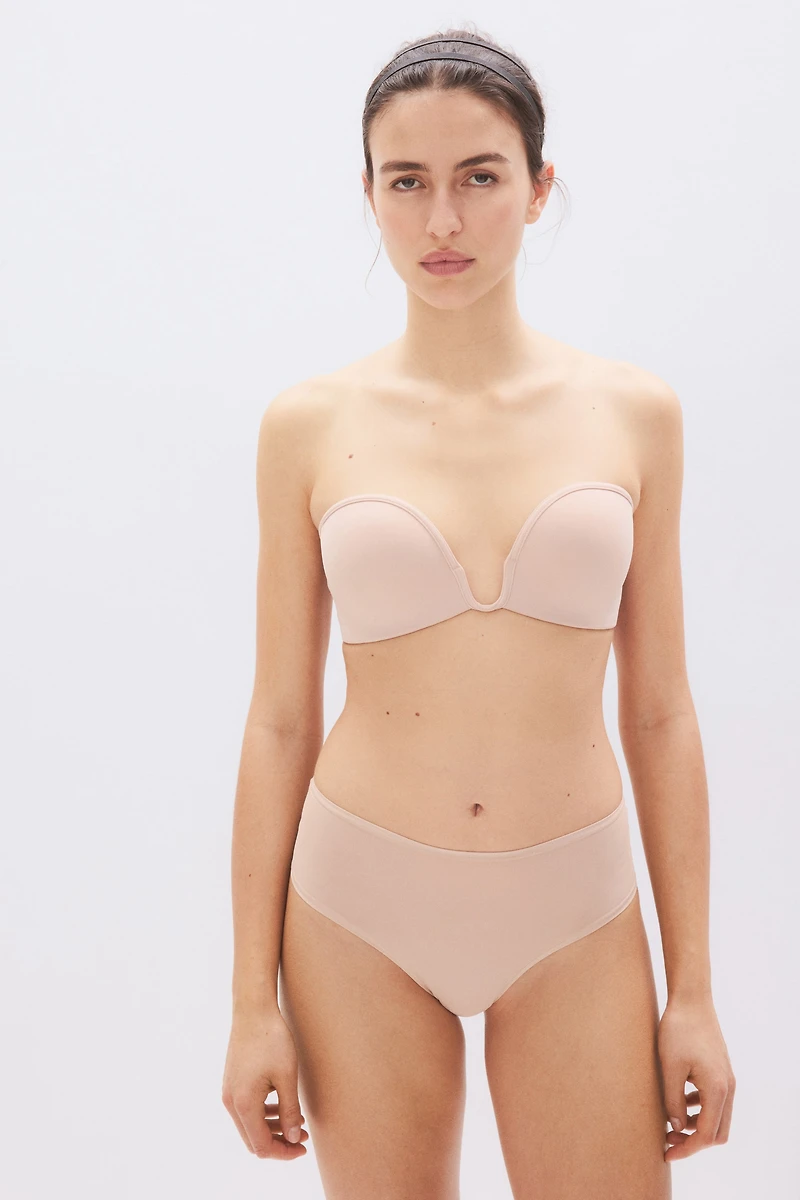 Soft-cup Push-up Balconette Bra