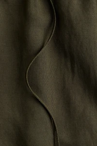 Linen-Blend Pants