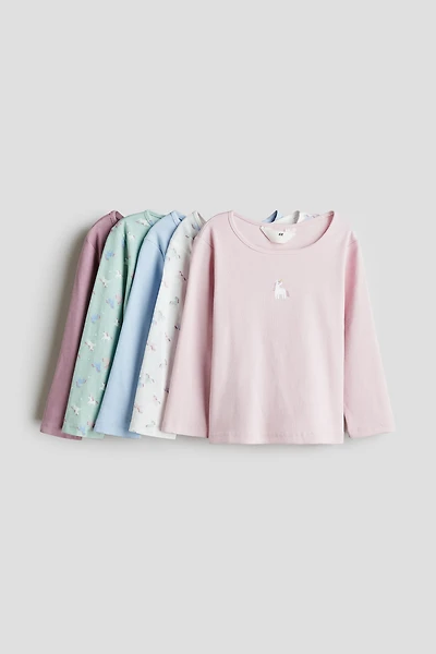 5-Pack Long-Sleeved Cotton Tops