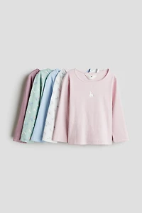5-Pack Long-Sleeved Cotton Tops
