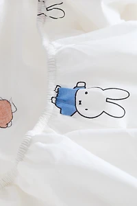 Drap contour en coton à motif
