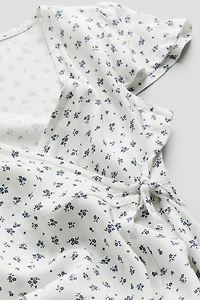 Robe croisée en viscose