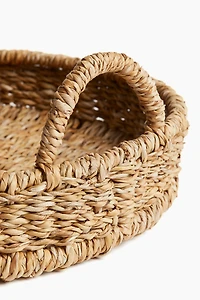 Round Straw Tray