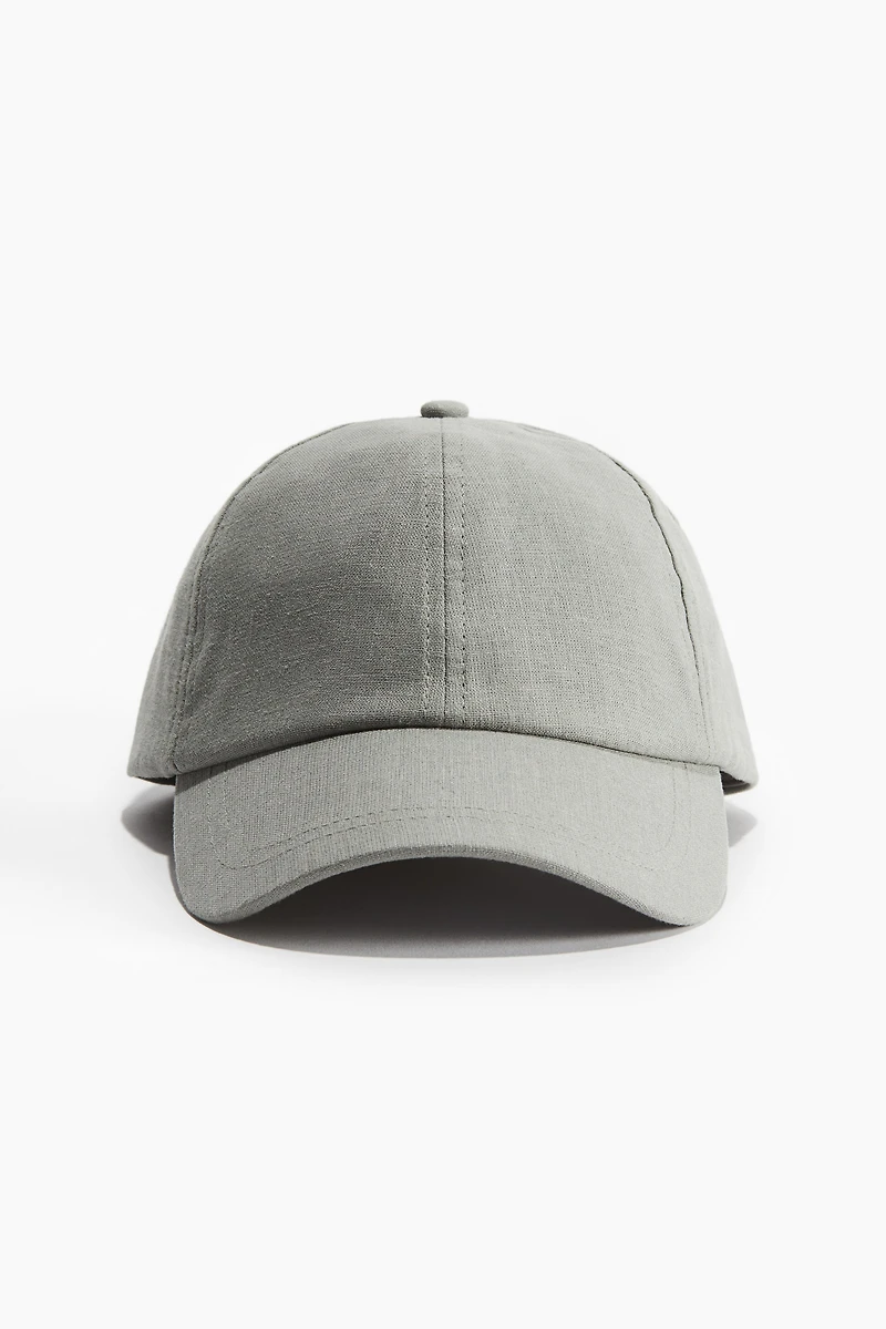 Linen-Blend Cap