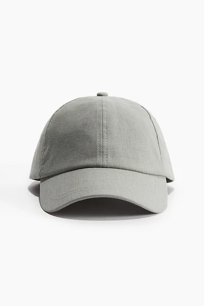 Linen-Blend Cap
