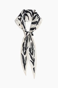 Foulard cravate avec perle fantaisie