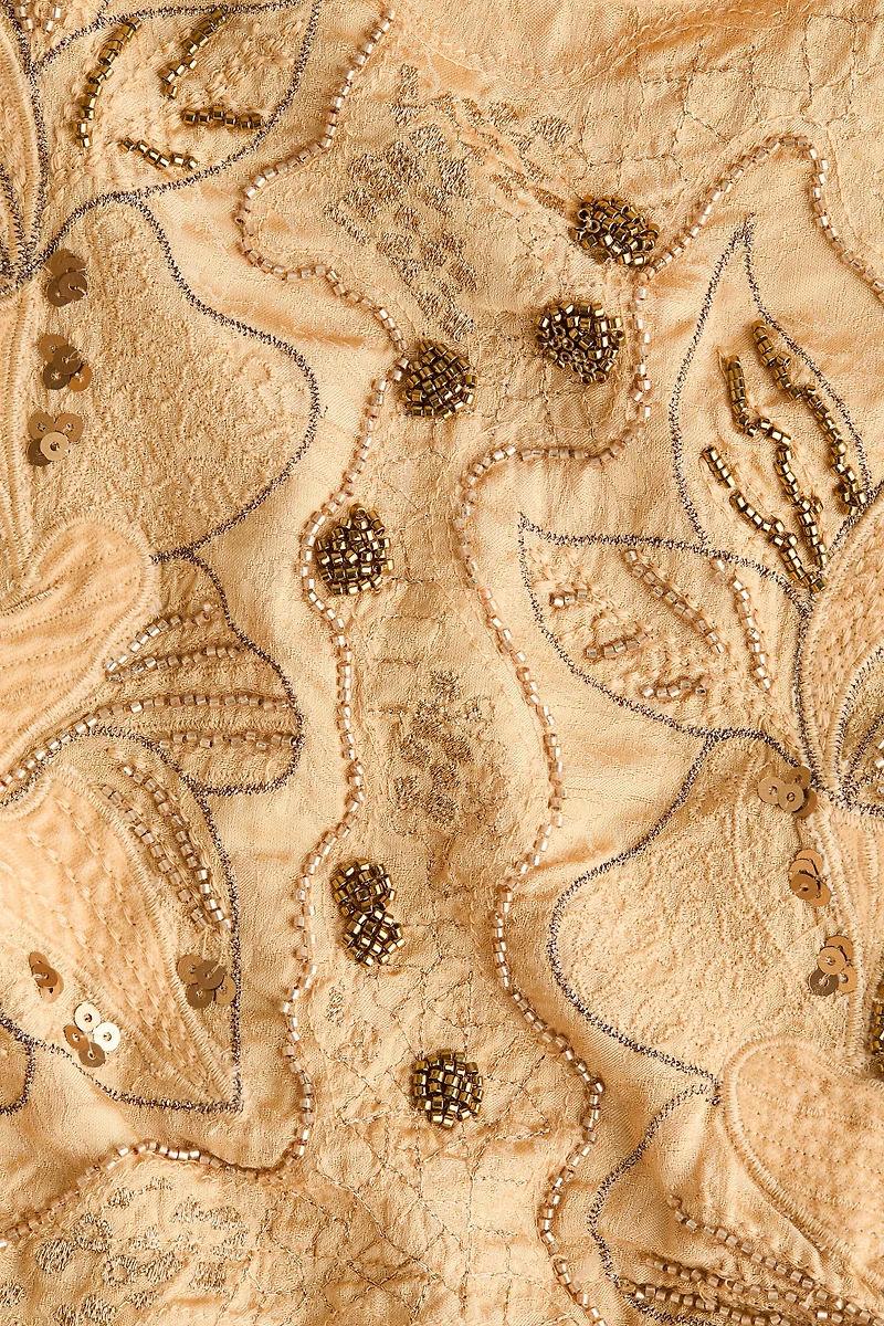 Embroidered Jacquard Blouse