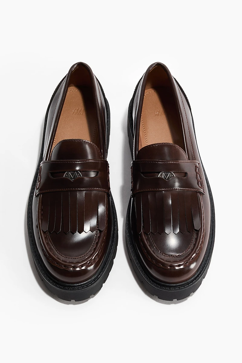 Fringe-Trimmed Loafers